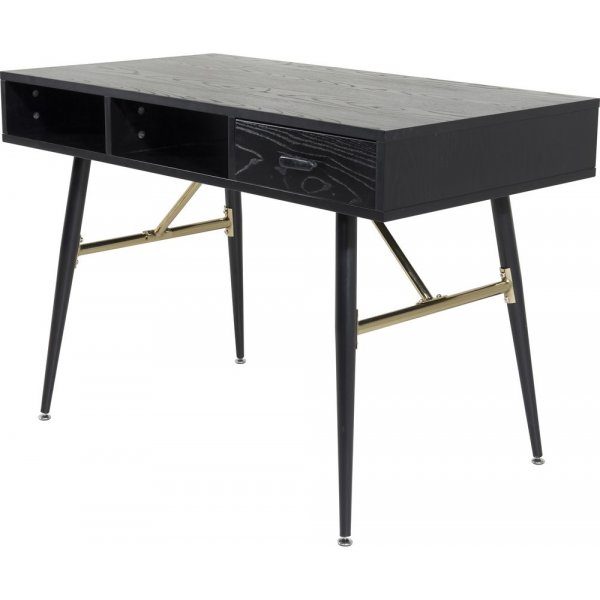 Ansmark kirjoituspyt 110x60 cm - Musta/messinki
