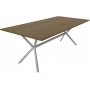 Revel ruokapyt 200 cm (Fishbone) - Valkoinen/puuviilu