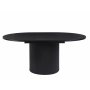 Astrid pyöreä ruokapöytä, jatkettava Ø140 cm - 180 cm - Mustaksi petsattu tammi Astrid pyöreä ruokapöytä, jatkettava Ø140 cm - 180 cm - Mustaksi petsattu tammi