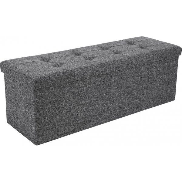 Joar penkki silytystilalla 110 cm - Tummanharmaa