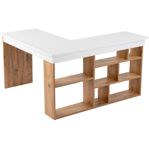 Vesper kirjoituspyt 130 x 72 cm - Valkoinen/mnty