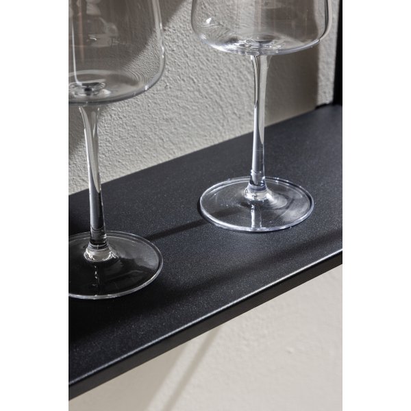 Lyon seinhylly 63 x 122 cm - Musta