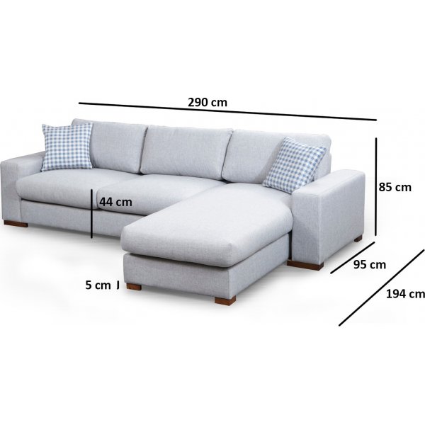 Loom divaani sohva - vaaleanharmaa