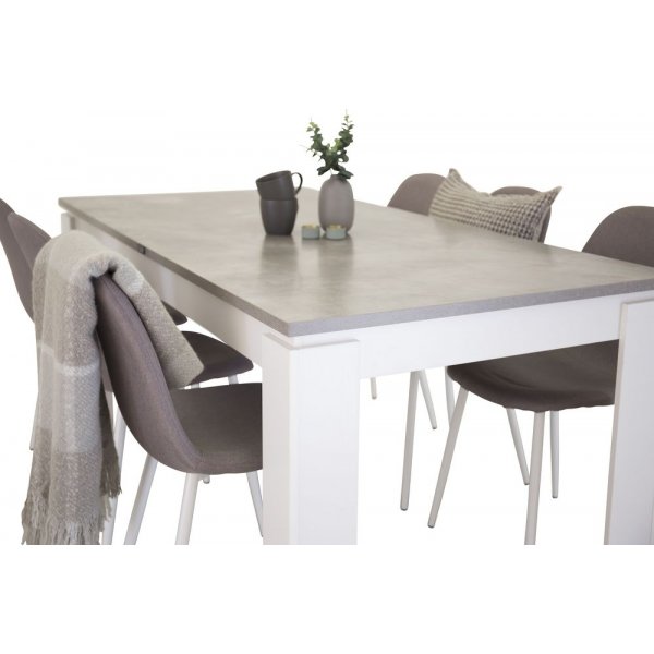 Ruokatuoli Lara - Valkoinen / Harmaa Ruokatuoli Lara - Valkoinen / Harmaa