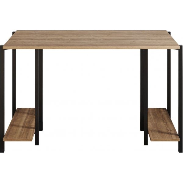 Lukupöytä 125x60 cm - Musta/pähkinä Lukupöytä 125x60 cm - Musta/pähkinä