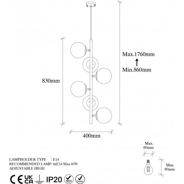 Huippukattovalaisin 10465 - Vintage/valkoinen Huippukattovalaisin 10465 - Vintage/valkoinen