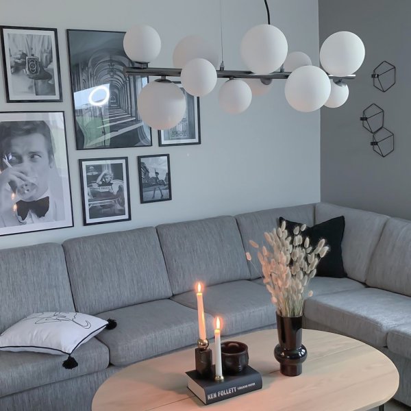 Molekyl kattovalaisin - Tina/valkoinen