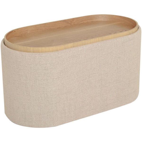 Maiko pouf soikea - beige Maiko pouf soikea - beige