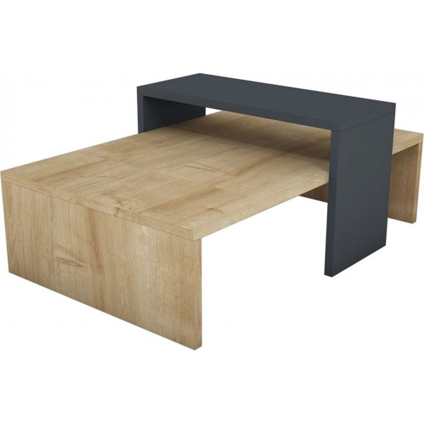 Glow sohvapyt 80 x 50 cm - Safiiri/antrasiitti