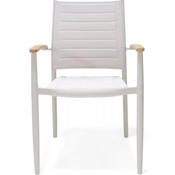 Portals ruokailuryhmä 8 - Valkoinen/tiikki Portals ruokailuryhmä 8 - Valkoinen/tiikki