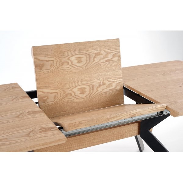 Bermuda ruokapöytä 160-220 cm - Tammi/musta Bermuda ruokapöytä 160-220 cm - Tammi/musta