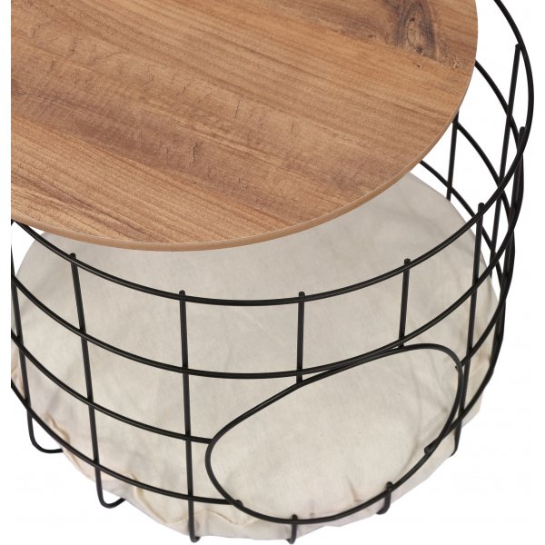 Cat sohvapöytäsetti - mänty/musta Cat sohvapöytäsetti - mänty/musta