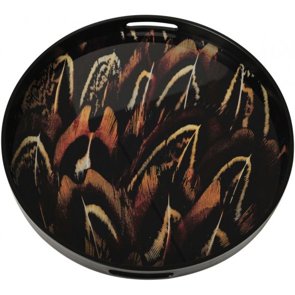 Robin tarjoilualusta - Musta/ruskea Robin tarjoilualusta - Musta/ruskea