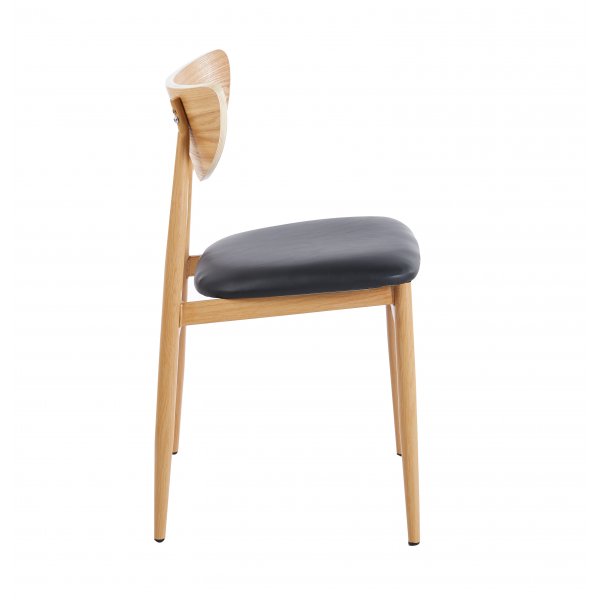 Ludvig-tuoli beigellä kankaalla ja tammella Ludvig-tuoli beigellä kankaalla ja tammella