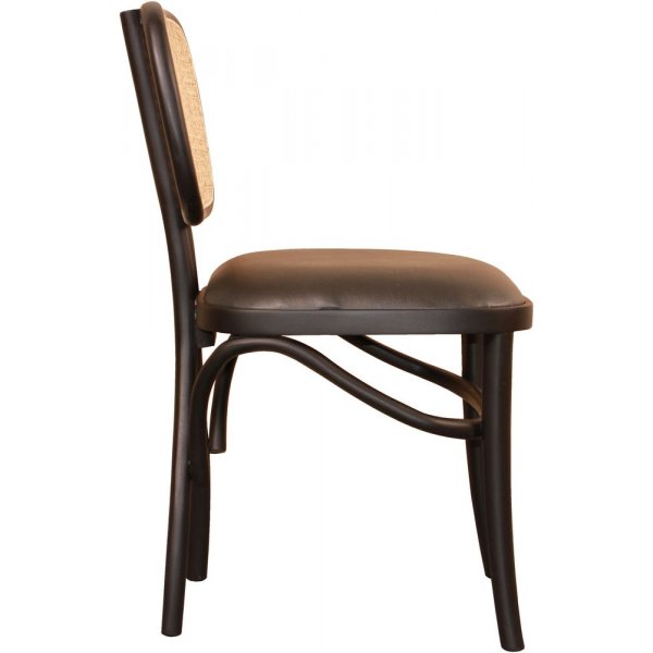 Sikn�s tuoli - Musta/rottinki