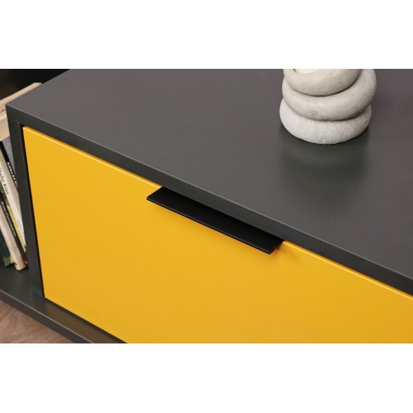 Ibiza mediapenkki - keltainen/antrasiitti