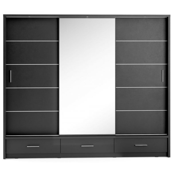 Mervyn-vaatekaappi - Musta Mervyn-vaatekaappi - Musta