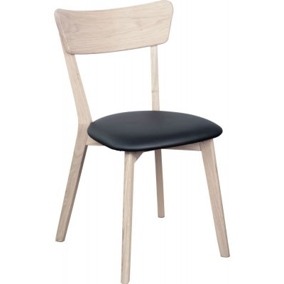 Amino tuoli - Valkoinen pigmentti / musta ekonahka + Huonekalujen jalat