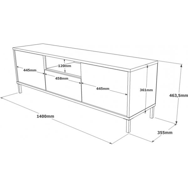 Luvio mediapenkki 2 - hopea/musta Luvio mediapenkki 2 - hopea/musta