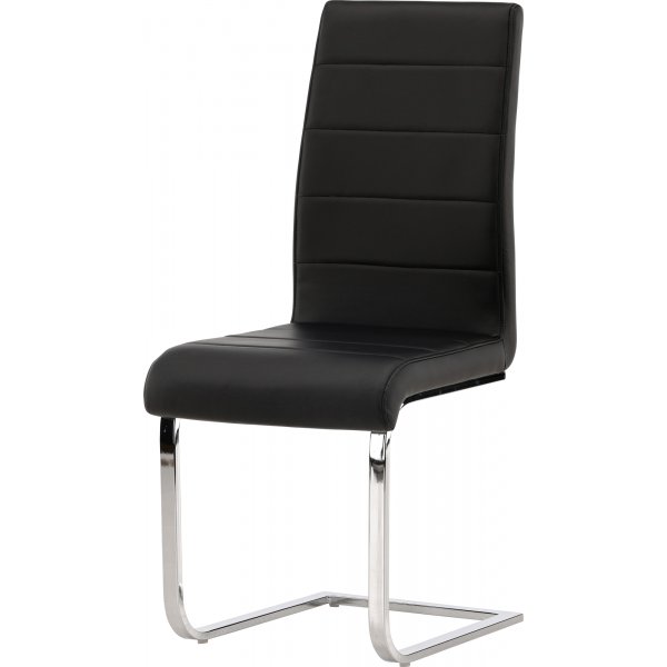 Tempo ruokapöydän tuoli - musta PU Tempo ruokapöydän tuoli - musta PU