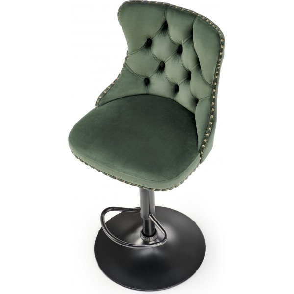 Tummanvihreä baarijakkara kaasujousella Tummanvihreä baarijakkara kaasujousella