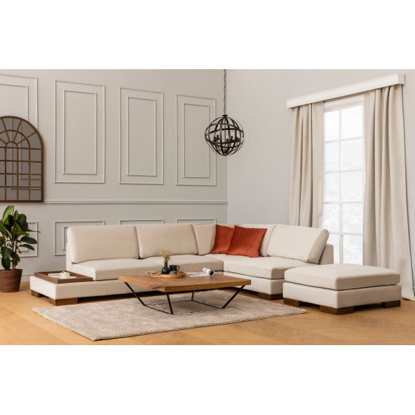 Tulppaani kulmasohva - beige