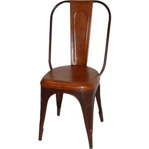 Tuoli Toxil - Vintage ruosteenvärinen metalli/nahka Tuoli Toxil - Vintage ruosteenvärinen metalli/nahka