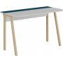 Luton kirjoituspyt 120x60 cm - Valkoinen/turkoosi