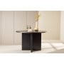 Strada ruokapyt 120-170 x 120 cm - Musta
