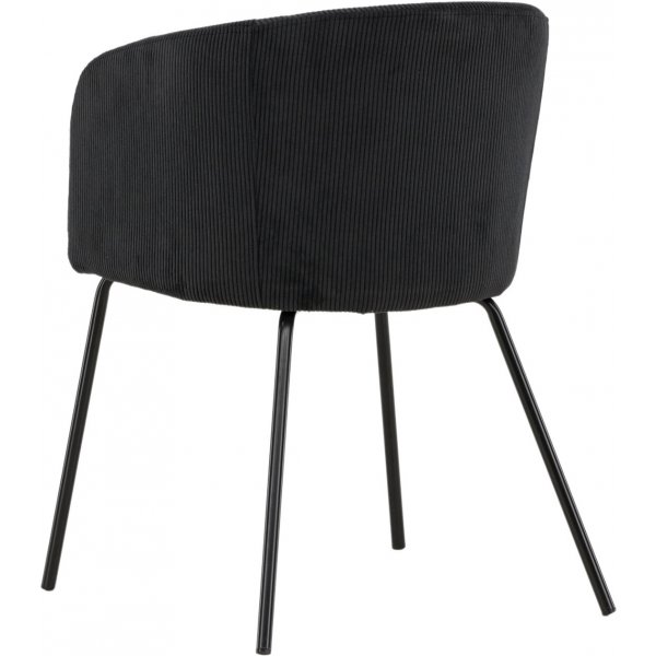 Berit ruokapöydän tuoli - Musta vakosametti Berit ruokapöydän tuoli - Musta vakosametti