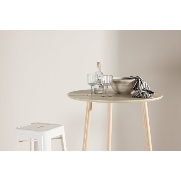 Plaza baaripöytä Ø70 cm - Whitewash Plaza baaripöytä Ø70 cm - Whitewash