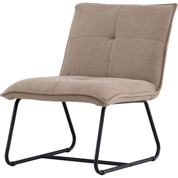 Madison lepotuoli - Ruskea vakosametti/musta Madison lepotuoli - Ruskea vakosametti/musta