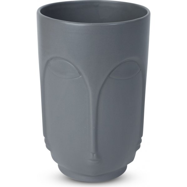 Maljakko Face K23 cm - Harmaa