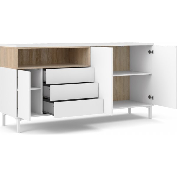 Roomers senkki - Valkoinen/tammi Roomers senkki - Valkoinen/tammi