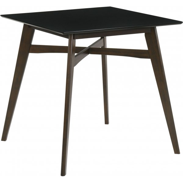 Ruokailuryhm Florence-baaripyt 90x90 ja 4 baarijakkaraa - Phkinpuu/musta