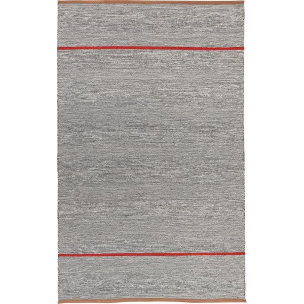 Kilim matto Sisilia - Harmaa - Punainen-XX cm