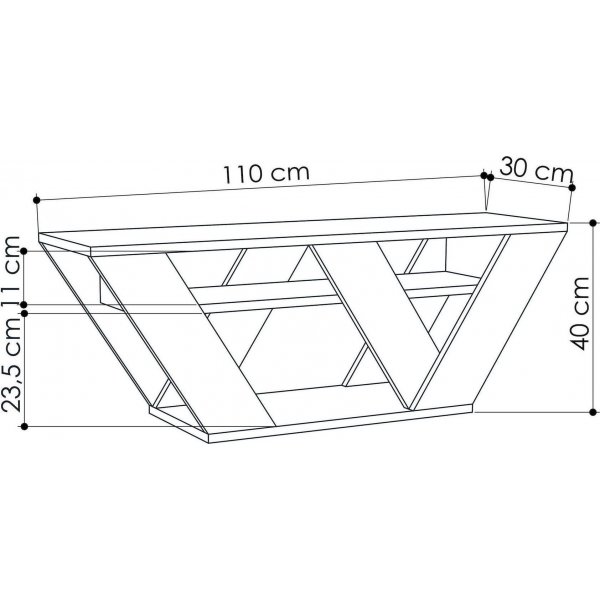 Pipralla mediapenkki - kevyt mokka