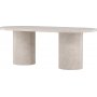Narvik ruokapyt 200 x 100 cm - Beige marmoriefekti