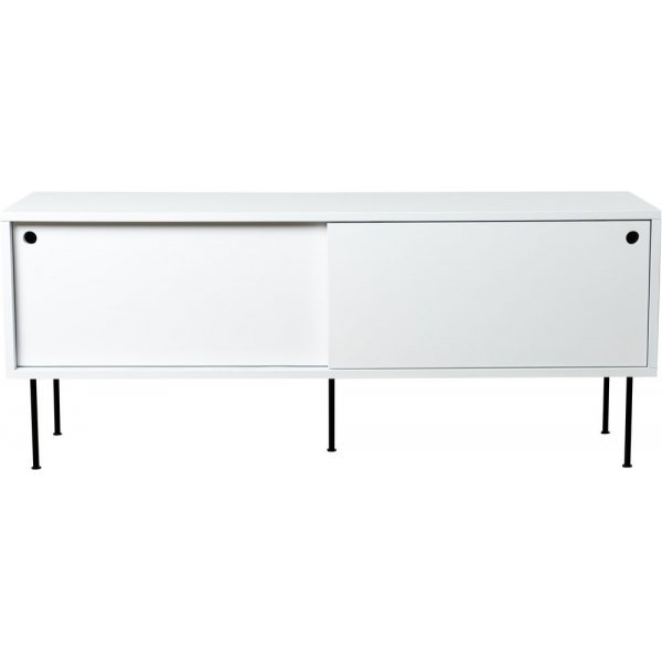 Volumemediapenkki 132 cm - Valkoinen