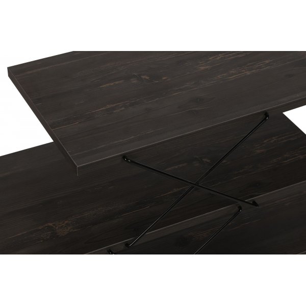 Siksak-mediapenkki - Tummanruskea Siksak-mediapenkki - Tummanruskea