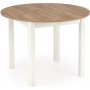 Pyre jatkettava ruokapyt tammi/valkoinen 102-142 cm - Berivan