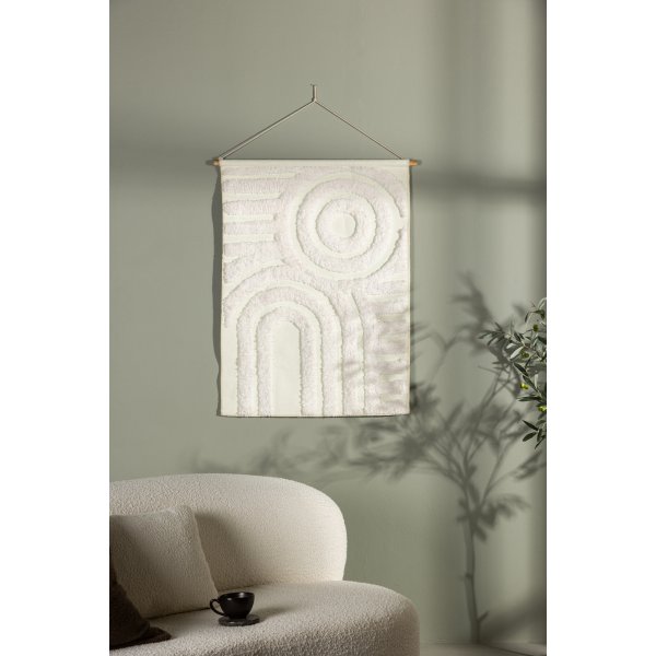 Nikita seinämatto 70 x 100 cm - Valkoinen Nikita seinämatto 70 x 100 cm - Valkoinen