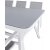 Virya ulkoruokailuryhm 6 Copacabana-tuolilla - harmaa/valkoinen