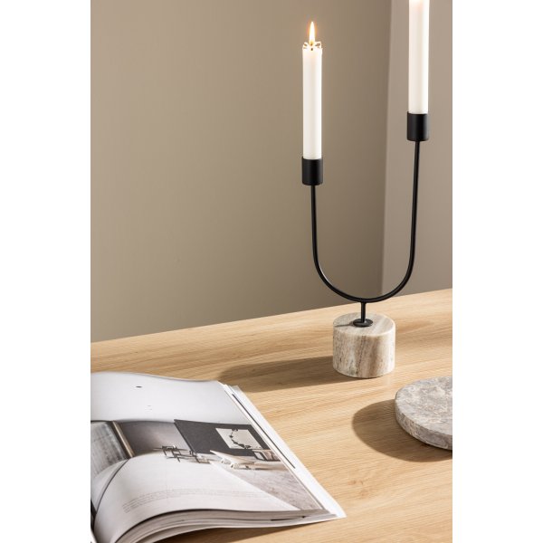 Sohvapyt 120 x 60 cm valkoiseksi maalattu - Olivia