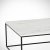 Poly-sohvapöytä 75 x 75 cm - Valkoinen/musta