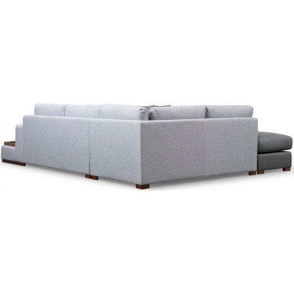 Silmukkakulmasohva - harmaa