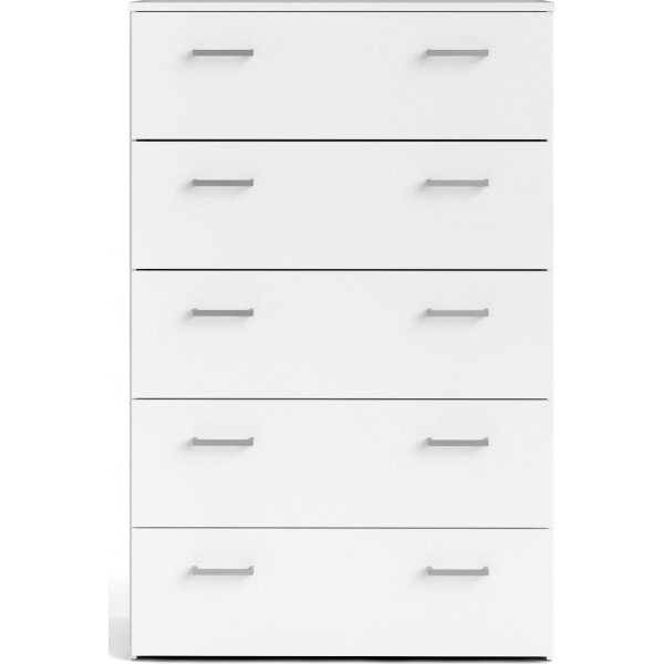 Tilava lipasto 5 laatikolla - Valkoinen Tilava lipasto 5 laatikolla - Valkoinen