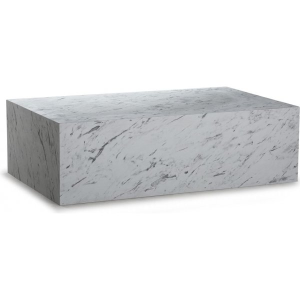 Kivi sohvapyt 100 x 60 cm - Valkoinen marmori (laminaatti)