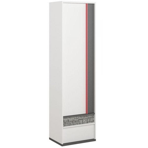 Jacklyn-vaatekaappi - Valkoinen/grafiitti Jacklyn-vaatekaappi - Valkoinen/grafiitti