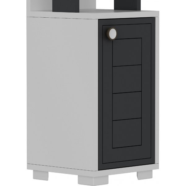 Canard kirjahylly - valkoinen/antrasiitti